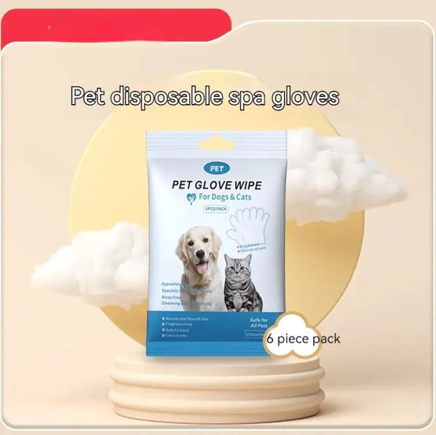 Pet Disposable Gloves Cat Dog Cleaning Dry Cleaning Gloves Pet Products