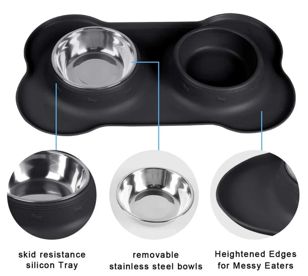 Silicone Pet Food/Water Bowls