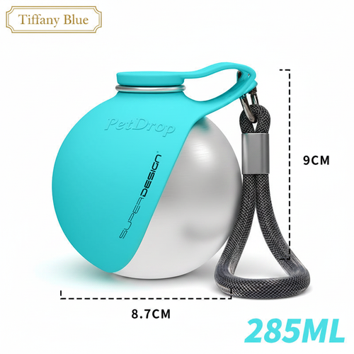 PetDrop Portable Pet Bowl - Tiffany Blue
