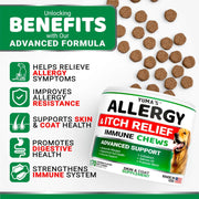 Dog Allergy Relief Chews Dog Itching Skin Relief Treatment Pills 170 Treats